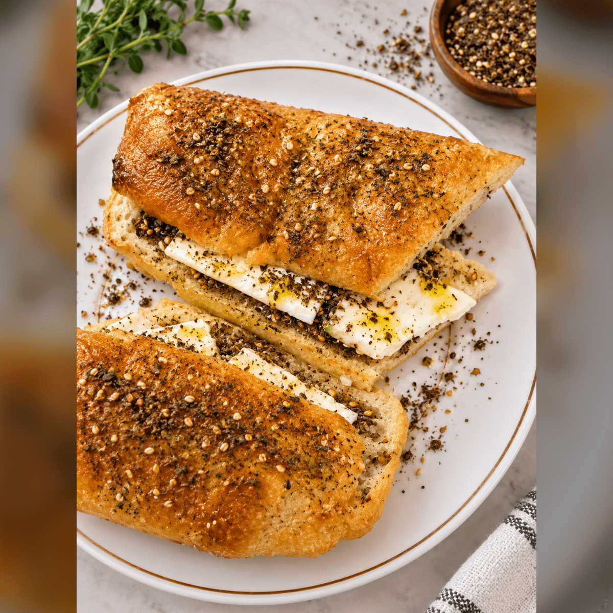 Zaatar & Cheese Sandwich Roll photo