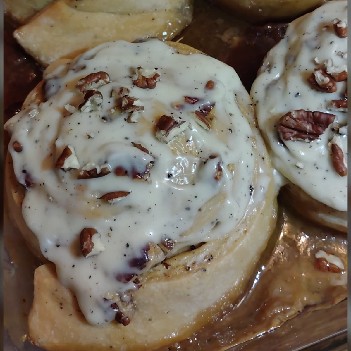 Brown Butter Maple Pecan Sourdough Rolls photo