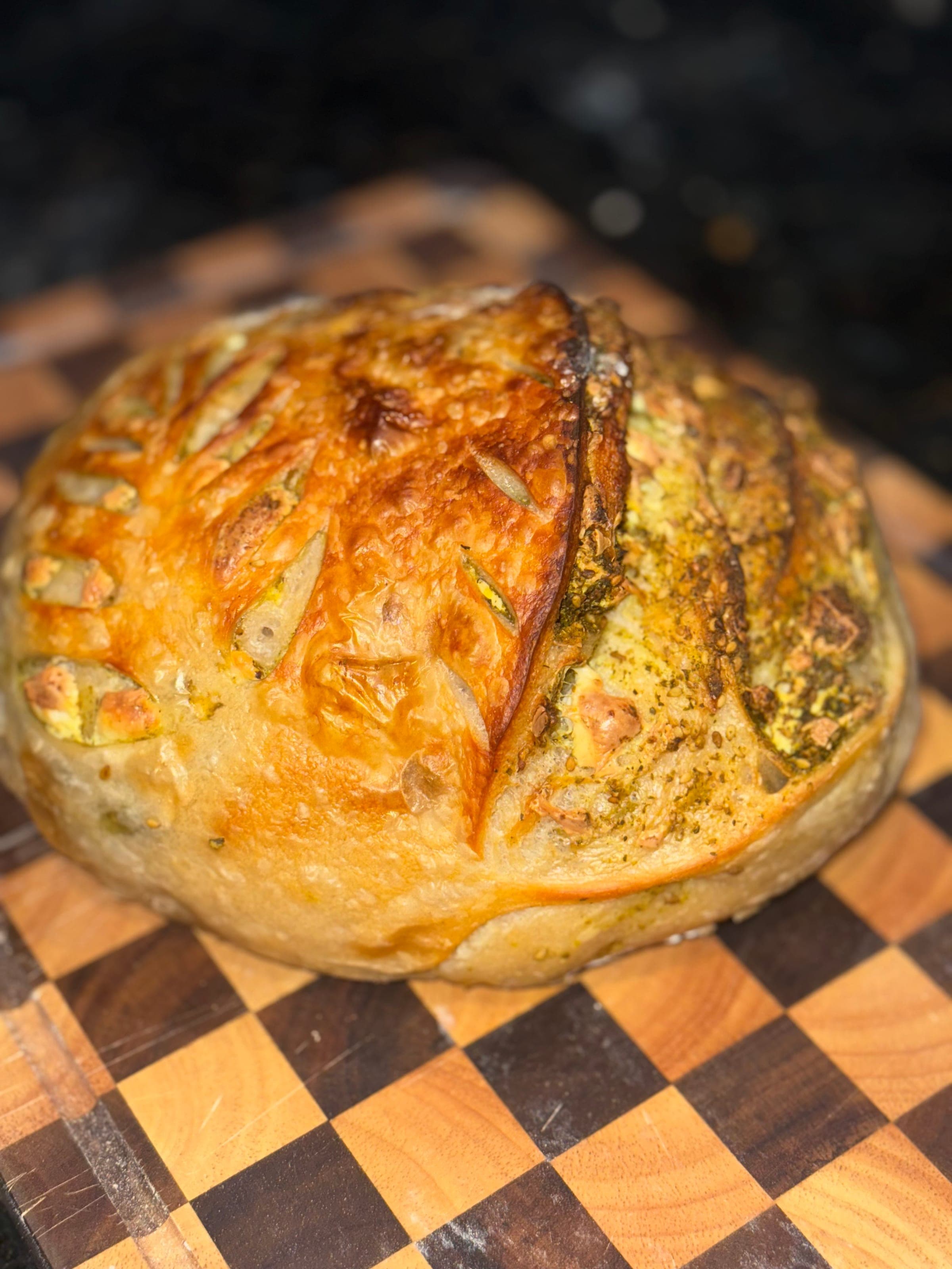 Zaatar & Nabulsi Cheese Sourdough Loaf - 2