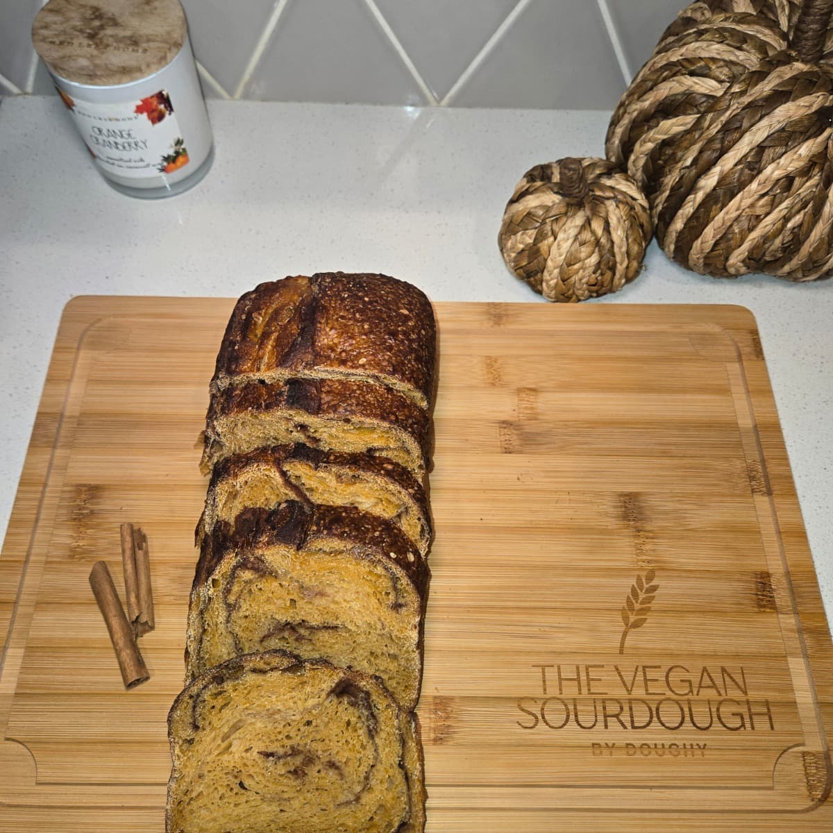 Pumpkin Cinnamon Swirl  Sourdough Loaf photo