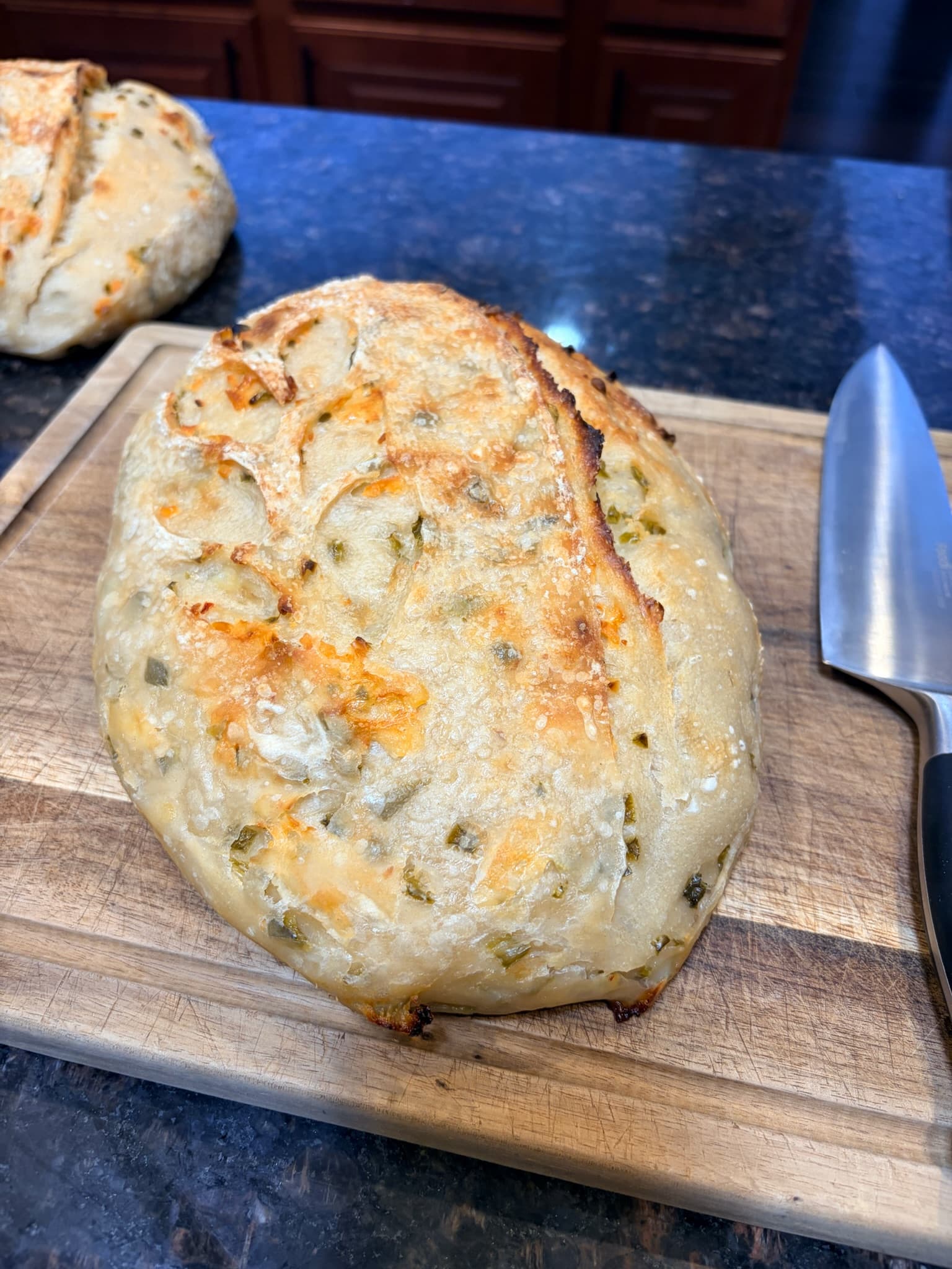 Jalapeño Pepper Jack Organic Sourdough Loaf