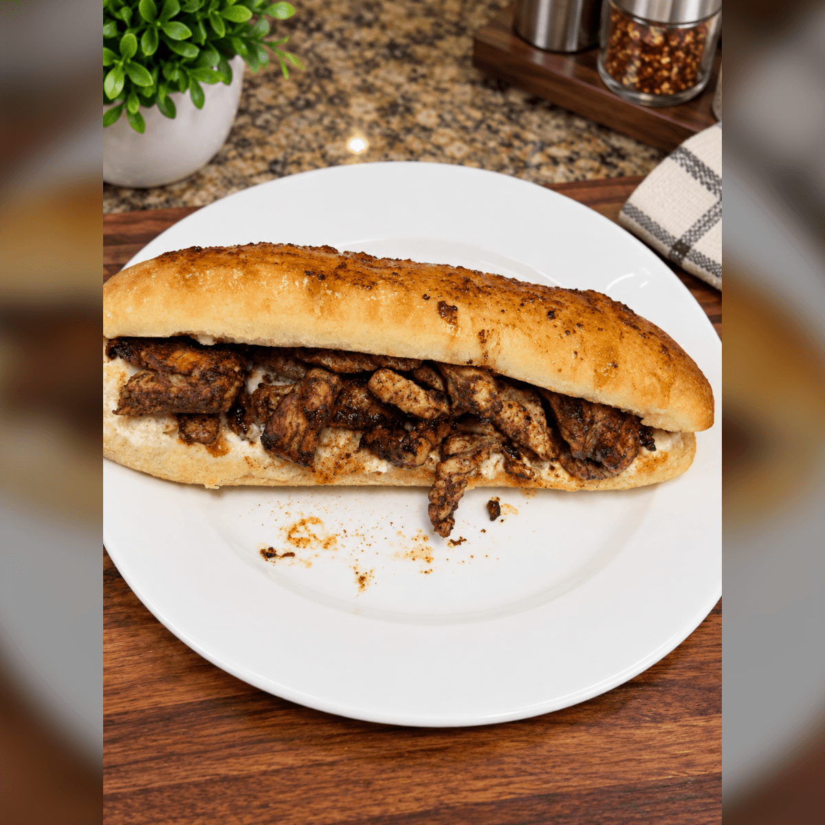 Chicken Shawarma Sandwich Roll photo