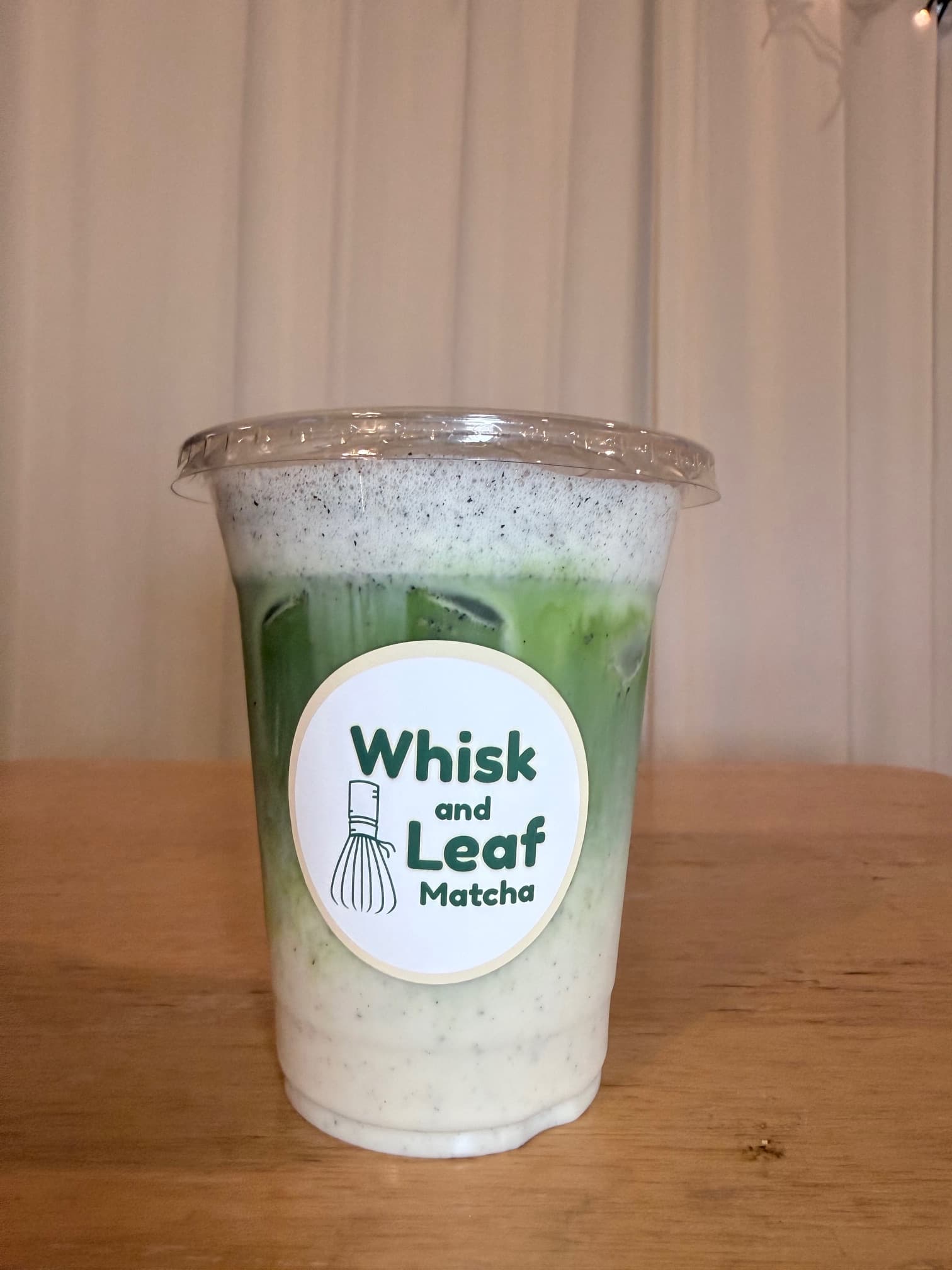 Black Sesame Matcha Latte