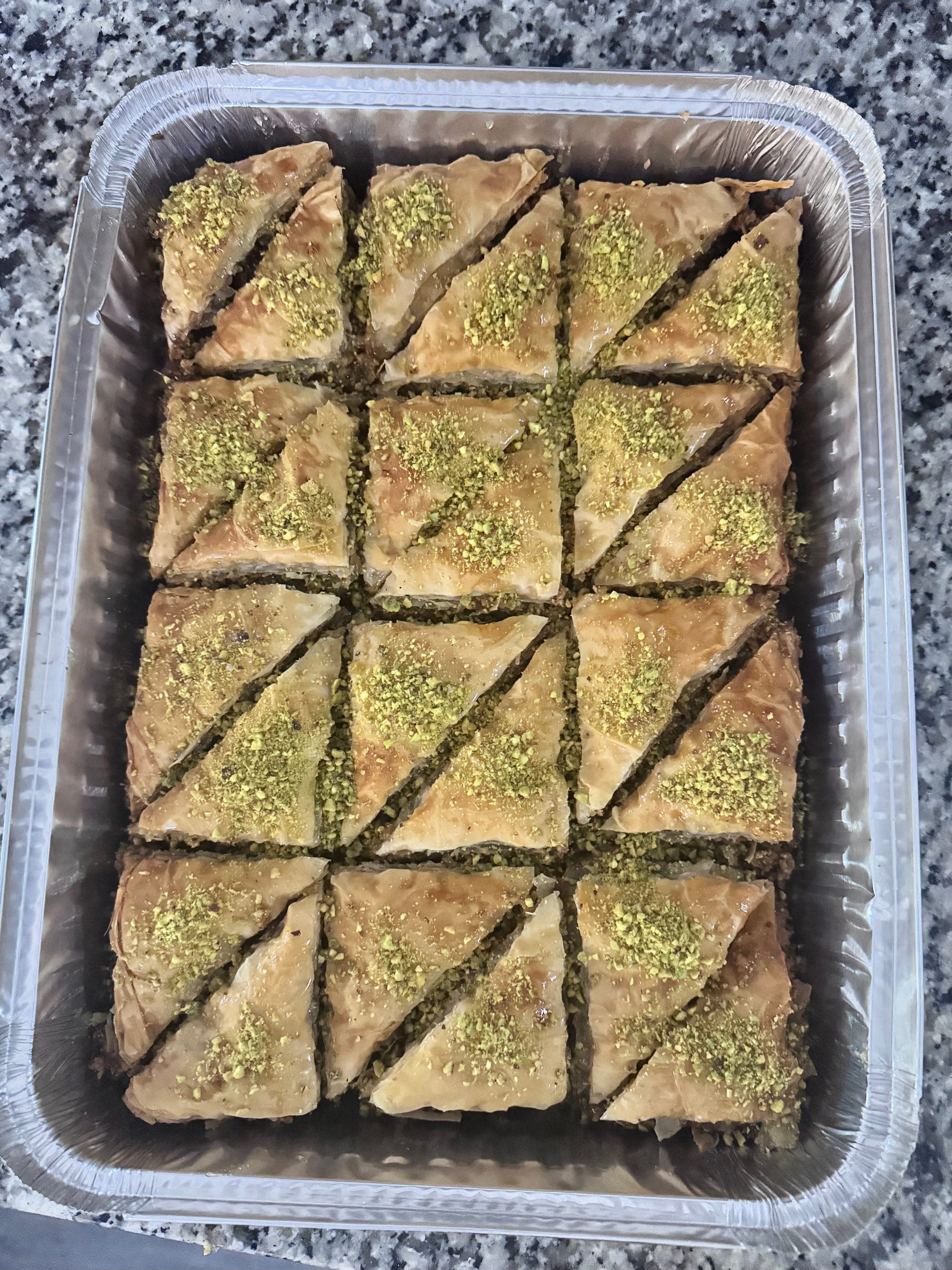 Pistachio Baklava Catering