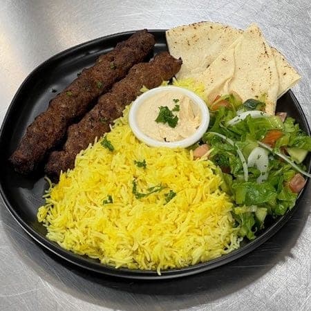 Kofta Kabob Rice Platter