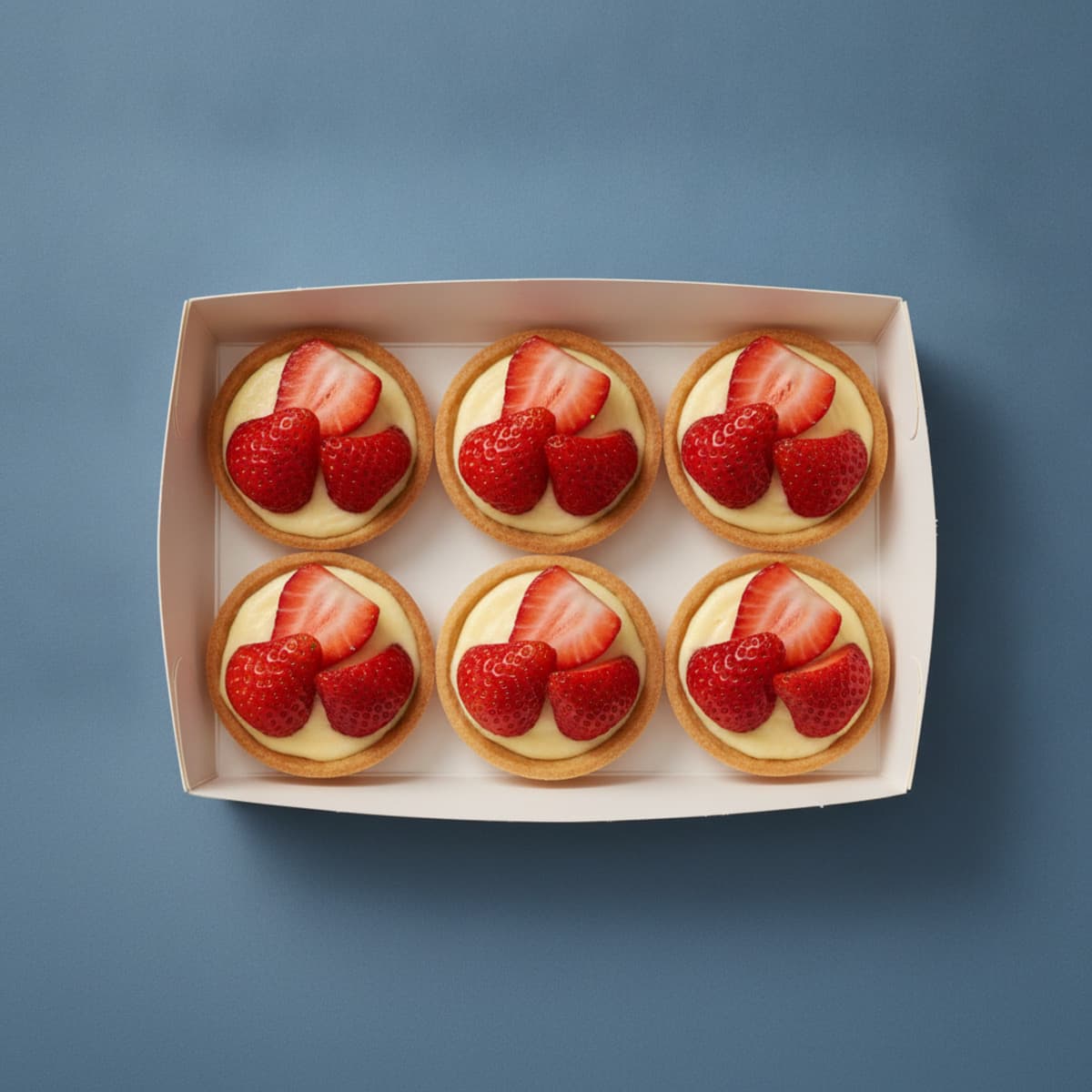 Copy of Vanilla Custard & Strawberry Mini Tarts — Box of 6 photo