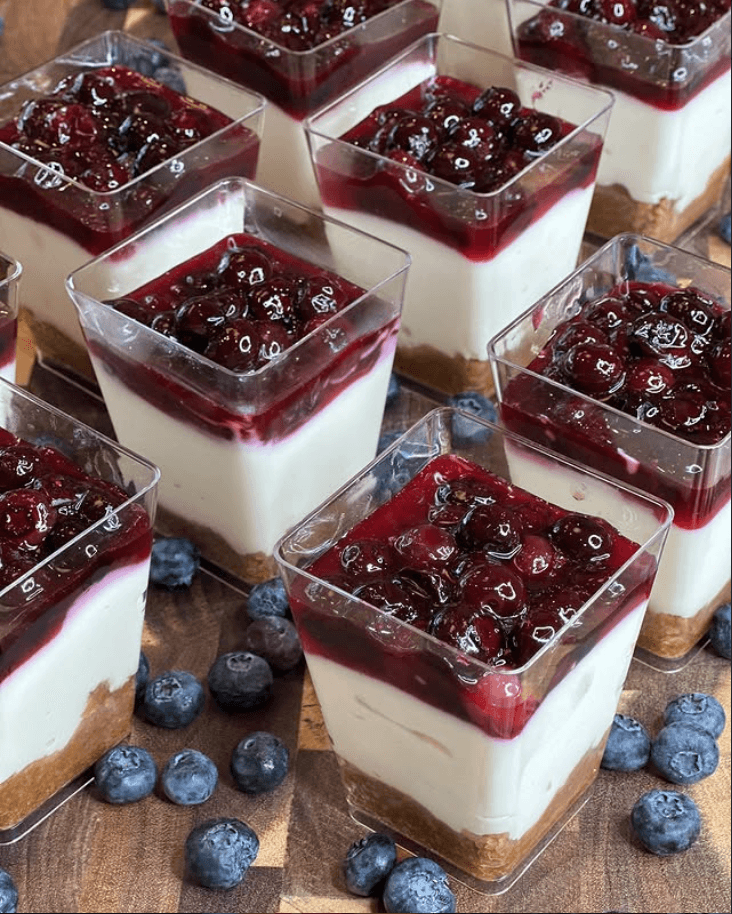 Blueberry Cheesecake Cups
