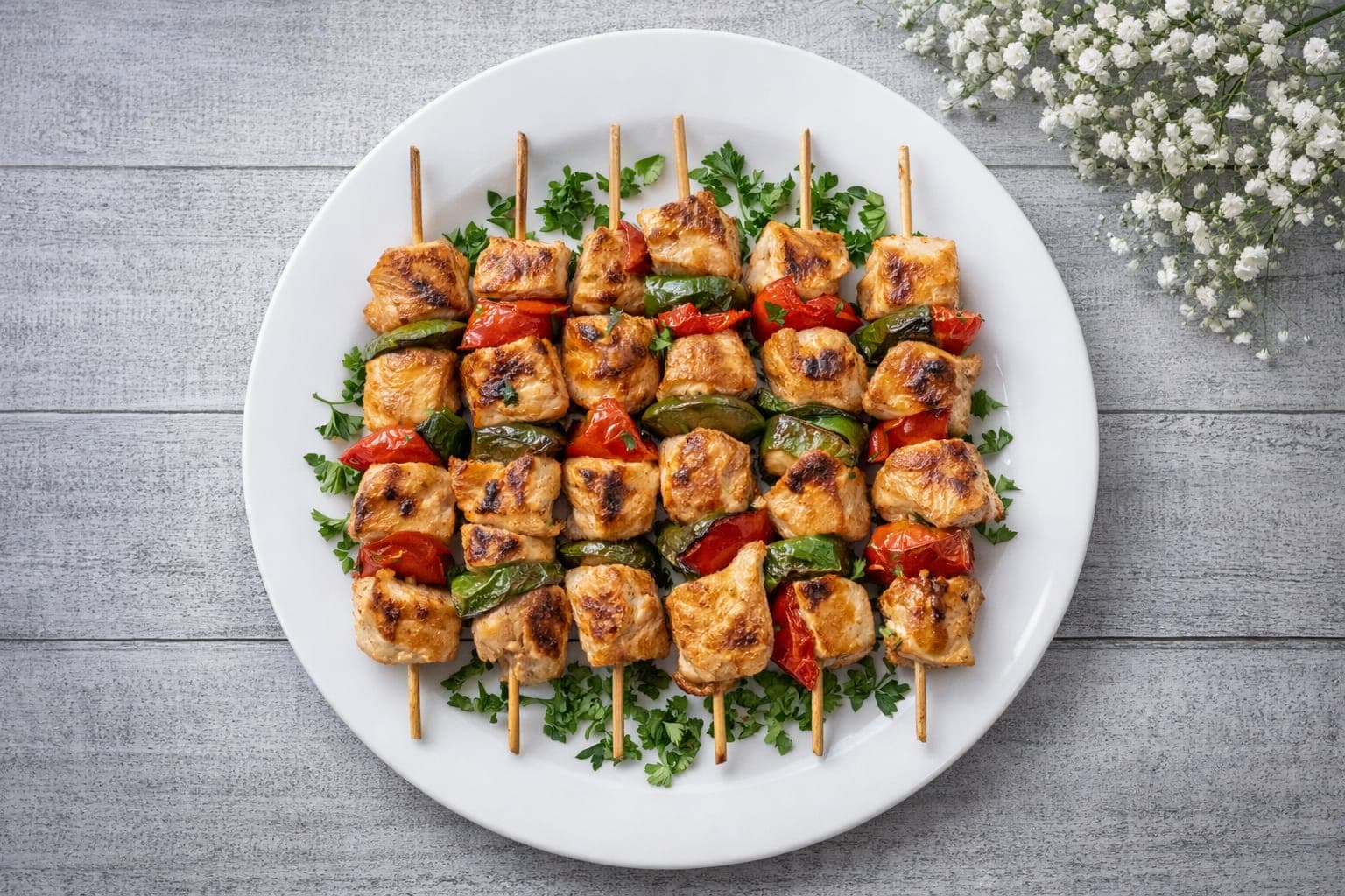 Shish Tawook Skewers