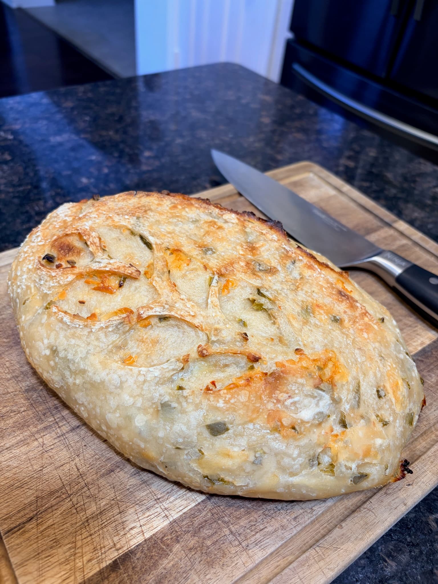 Jalapeño Pepper Jack Organic Sourdough Loaf - 2