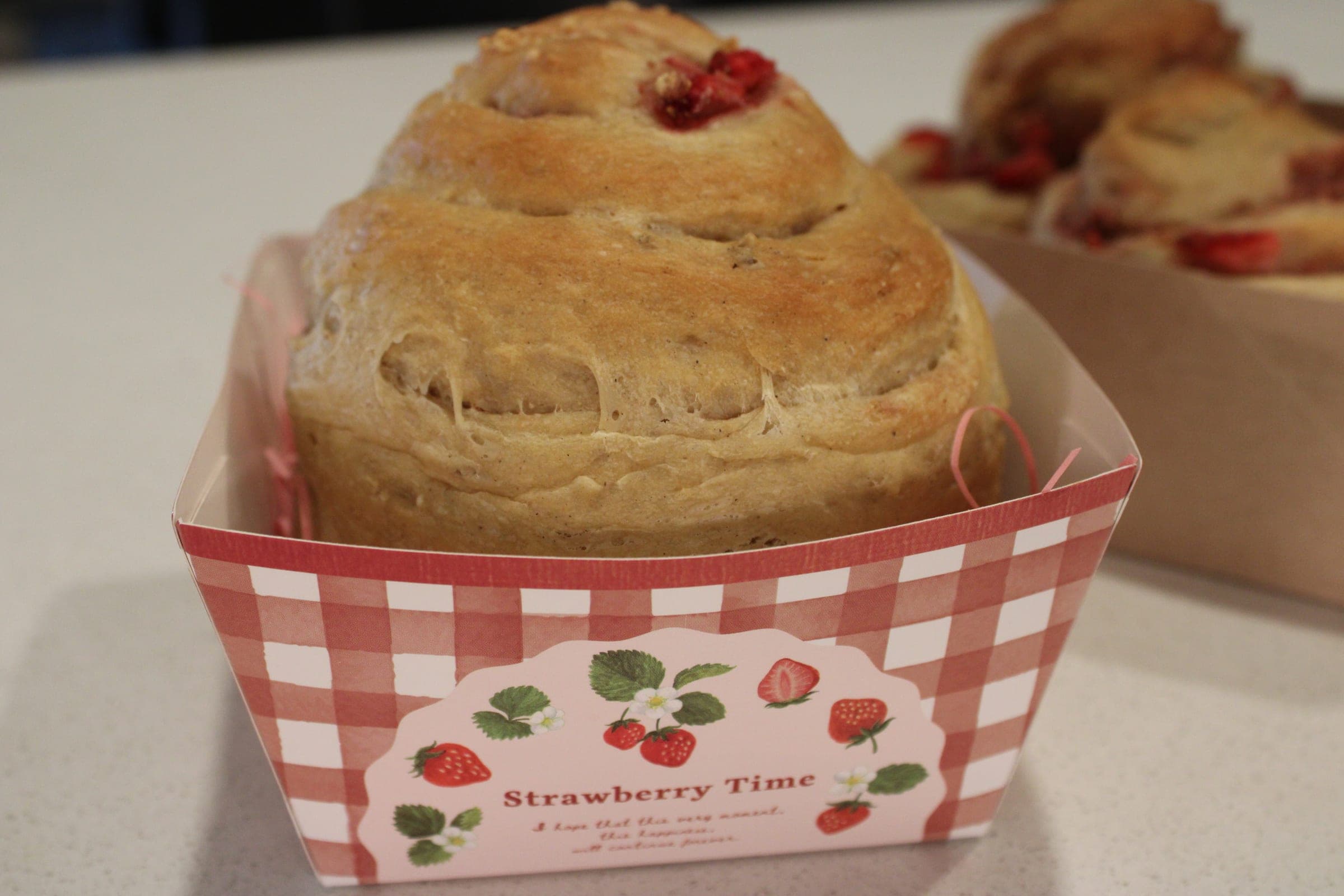 Strawberry Cheesecake Sourdough Rolls