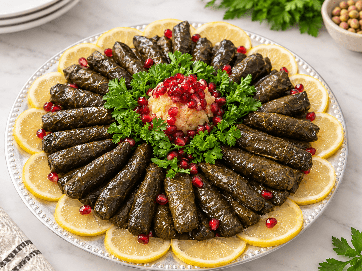 Yalanjy (Veggie-stuffed Grape Leaves photo