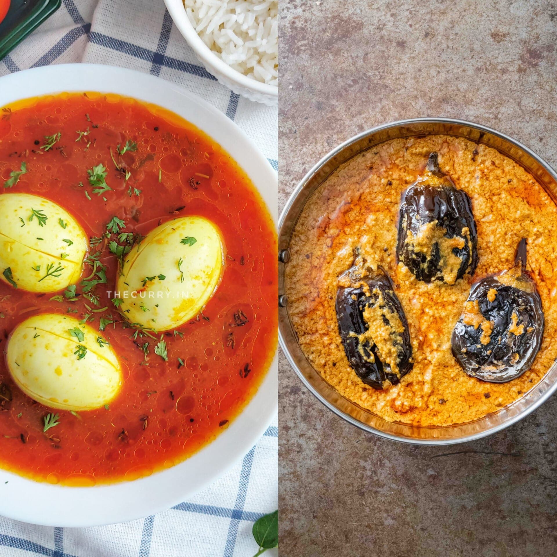 Bagare Baigan and Tomato Cut Lunch Pack photo