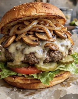 Double Deluxe Cheeseburger