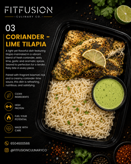 CORIANDER–LIME TILAPIA