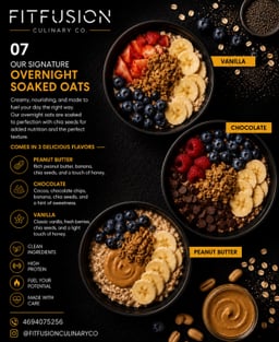 OUR SIGNATURE OVERNIGHT SOAKED OATS