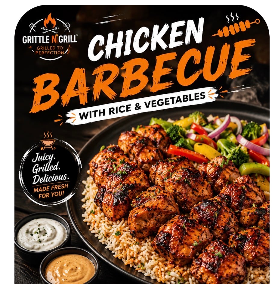 BBQ chicken and rice - Image 1