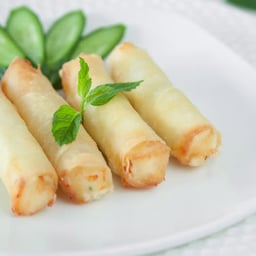 Rkakat Beef and Cheese a Lebanese Fried Cheese & Beef Crispy Roll