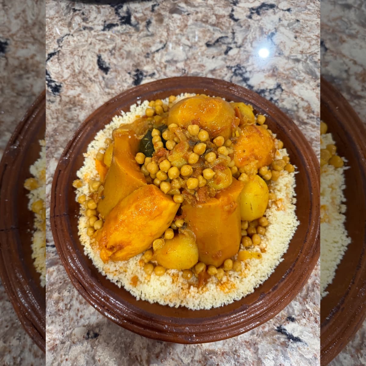 Traditional Moroccan Couscous with Chicken photo