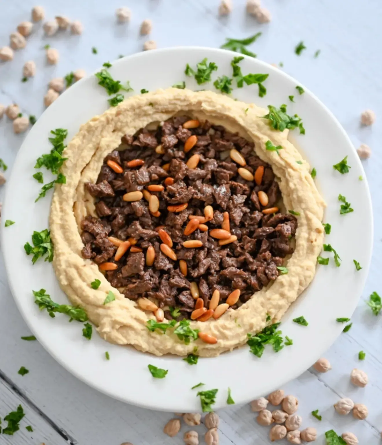 hummus-with-beef-and-pine-nuts-–-hummus-bil-lahme-with-snobar-image-0