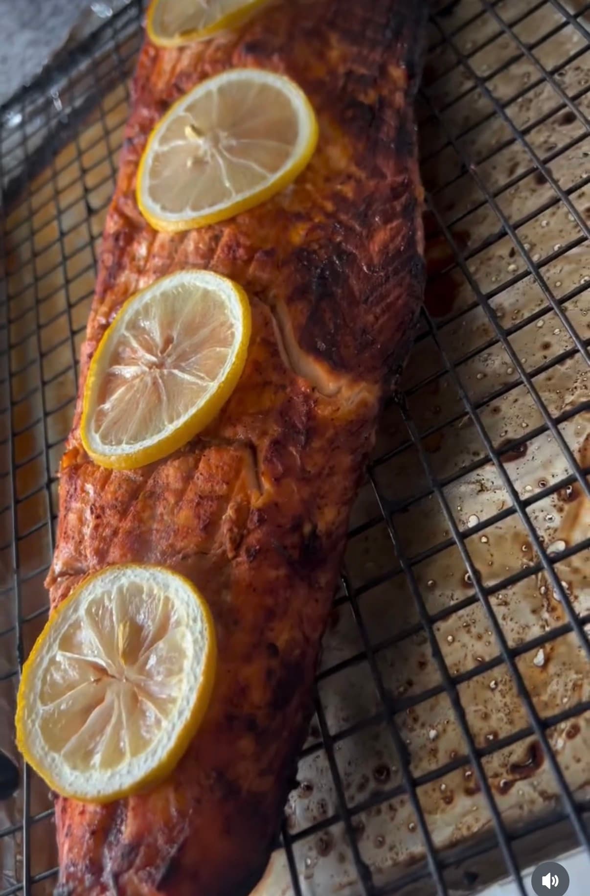 Buttery Garlic Whole Salmon