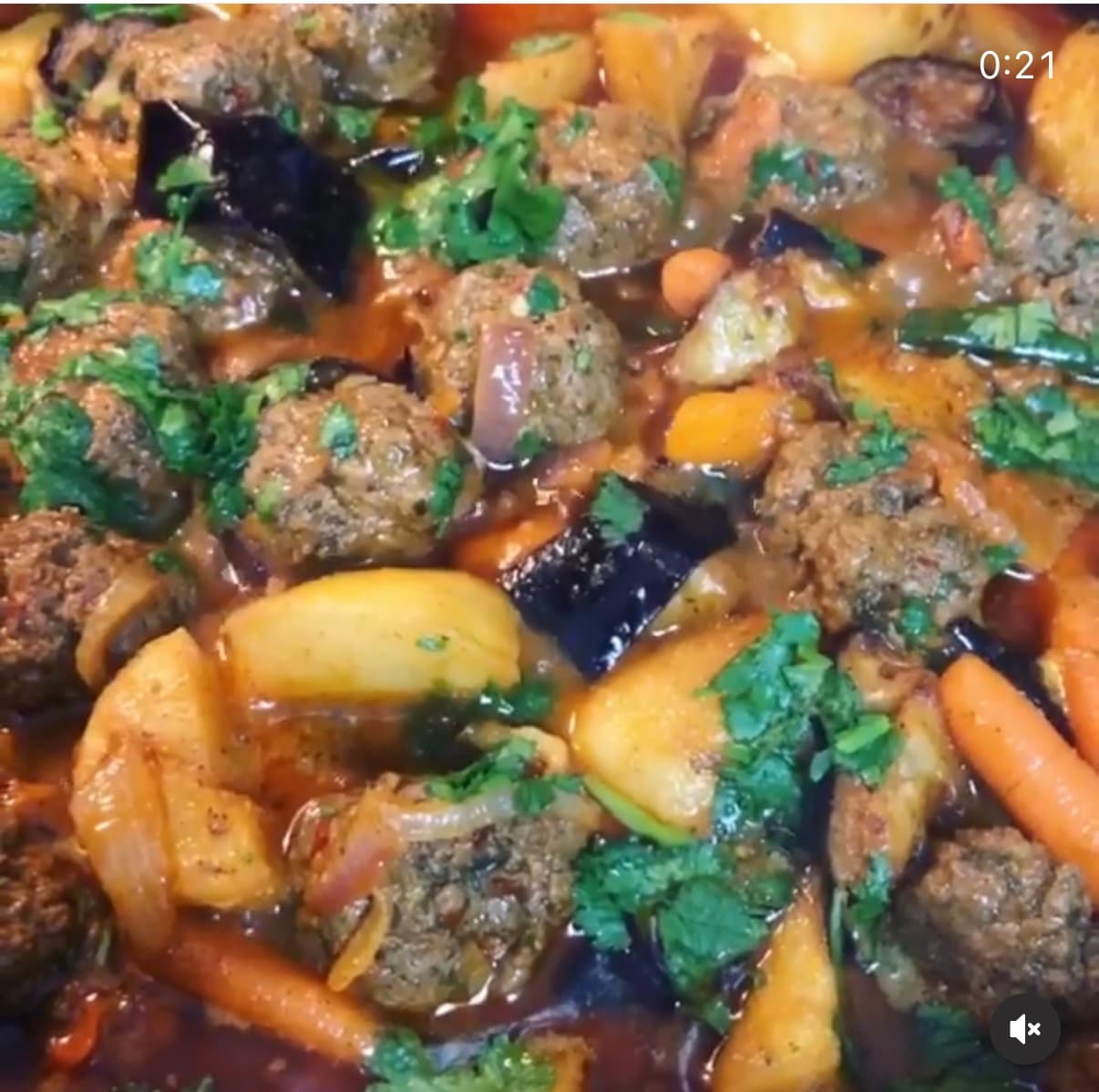 Kebab Meatball & Vegetable Curry
