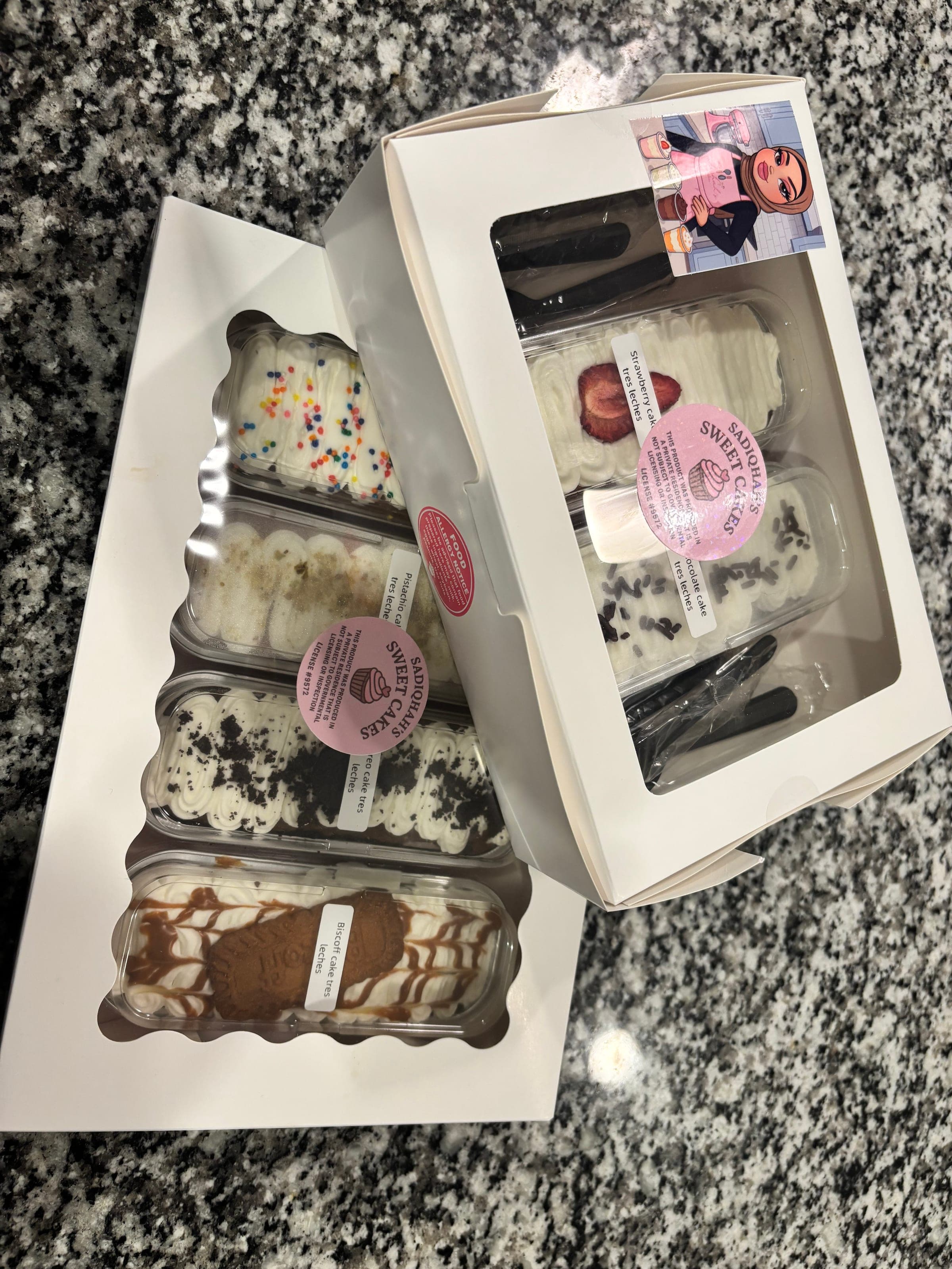 Tres leche mini cakes